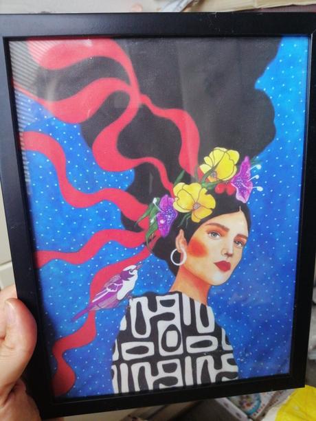 Ram +obrazok na stenu alebo na policku, 