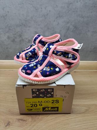 Papuce manik 2 ks, velkost 20, manik,20