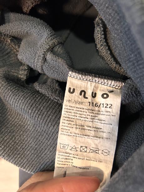 Softshelove nohavice unuo 116/122, 116