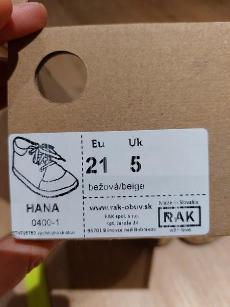 Rak capačky barefoot č.21, rak,21