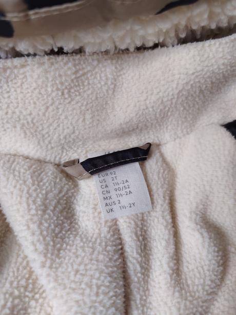 H&m zimný overal a rukavice s leo vzorom, h&m,92