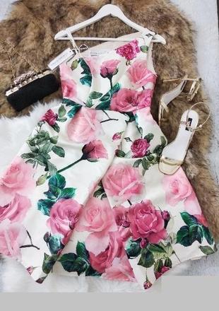 Kvetinové talianske šaty, 34 / xs