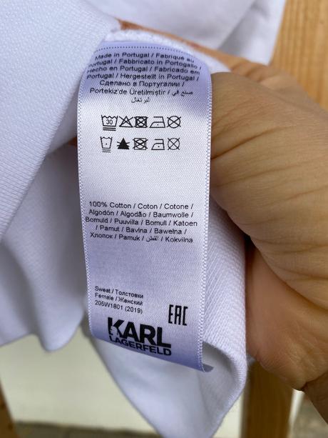 Mikina karl lagerfeld vyšívaná s flitrami, xs