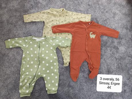 3 overaly pyzamka, 56, sinsay,56