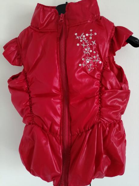 Vesticka červená pre dievčatka veľ. 110 - 116, funky diva,110