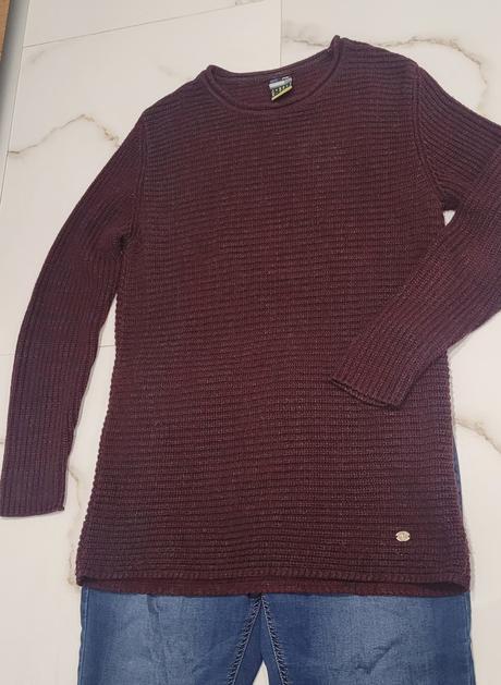 Hrubší bavlnený sveter, xl