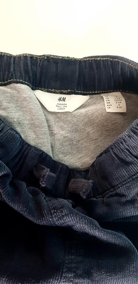 Menčestrove nohavice vel. 116, h&m,116