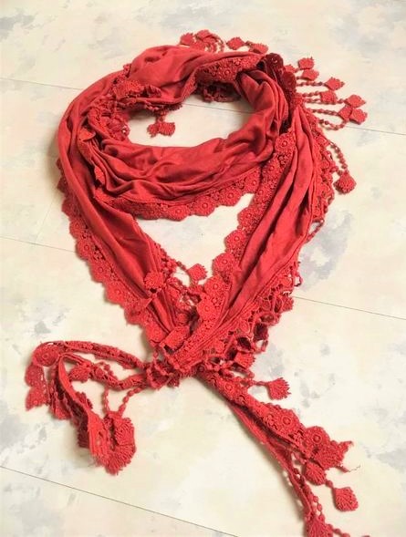 Bavlnená šatka na krk, l