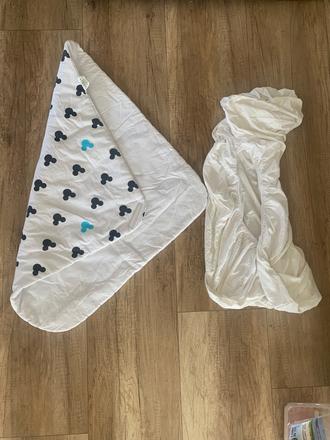 Zavinovačka pre dieťa +plachta na postielk ikea,