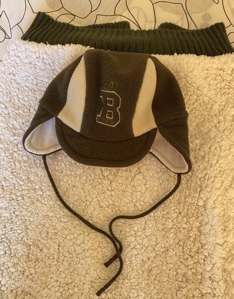 Teplý vak kožušinka - pletenina  + čiapka, 74