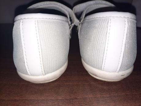 Bielo-strieborné balerínky (vd 19,5 cm), cupcake,30