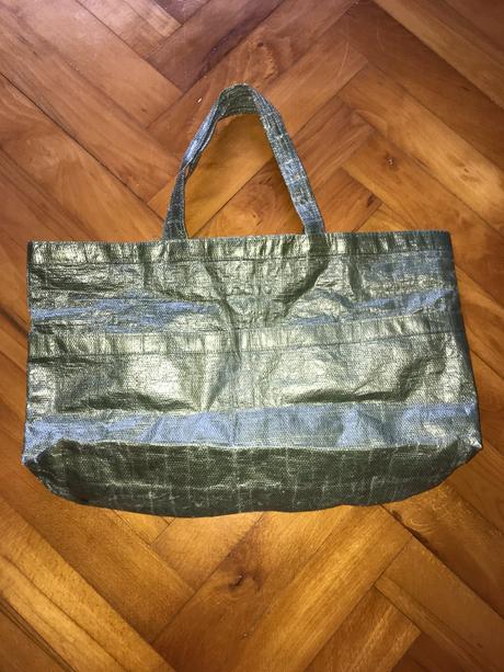 Veľká pevná nákupná taška - khaki, 