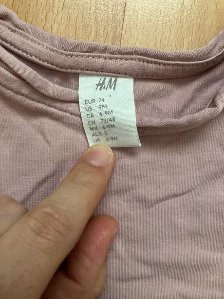 Detske staroruzove tylove saty, h&m,74