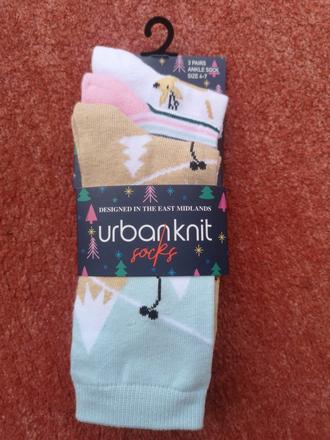 Urbanknit dámske vianočné ponožky 3 páry 37-41, 37 / 38 / 39 / 40 / 42