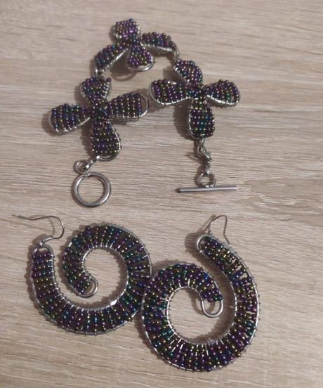 Náušnice+náramok, 