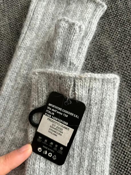 Talianske rukavice z angorskej vlny, 