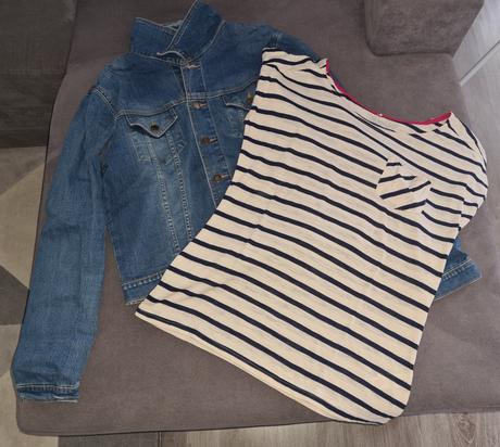 Riflová bunda + tričko, terranova,m