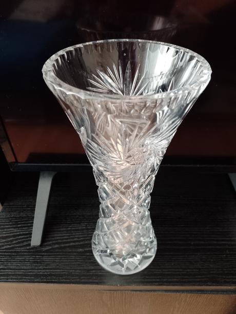 Krištáľová váza crystal bohemia výška 25 cm,