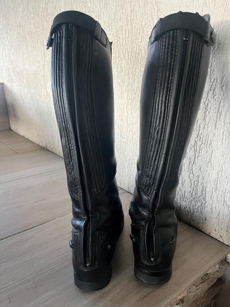 Jazdecké kožené čižmy hkm valencia 37, 37