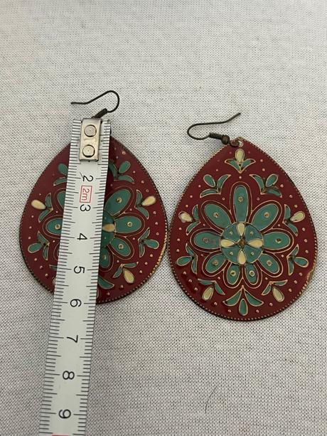 Krasne boho etno hippie ezo nausnice cca 6 cm, 