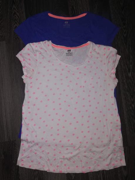 2 x tričko h&m 158/164, h&m,164