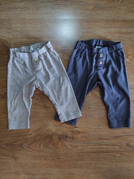 Tenke teplaky 2 ks (s postou), h&m,74