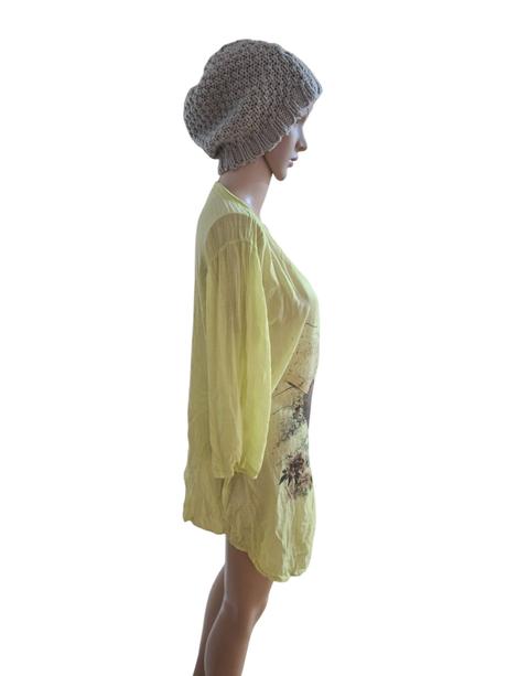 Dámske ľahučké blúzkové šaty, 48