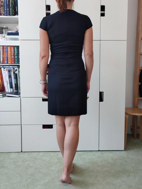 Vlnené biznis šaty hugo boss, hugo boss,36