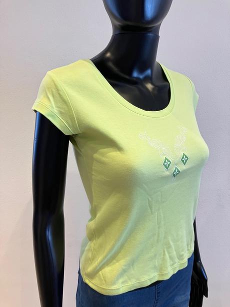 Dámske tričko s potlačou svetlozelené (s), s