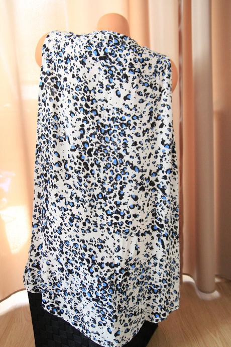 Bielo modrá tunika george 4xl, george,4xl