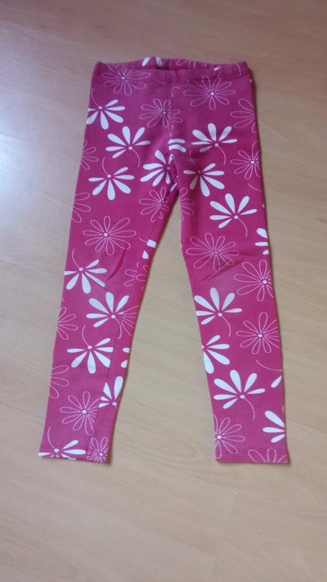 Bavlnené červené legínky, 128