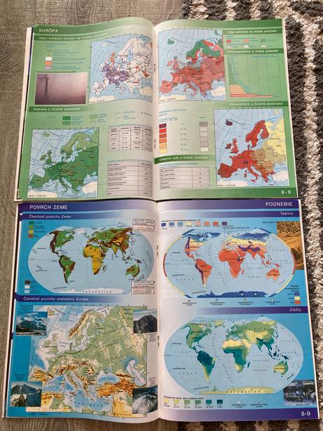 Školské atlasy-prvé vyd.1998,