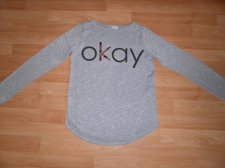 Úpletový svetrík s aplikáciou 152/158, h&m,152
