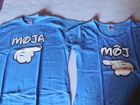 Trička na fotenie pre pár alebo na svadbu, s