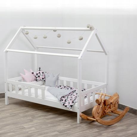 Nová detská posteľ domček, šírka (cm): 80,dĺžka (cm): 160