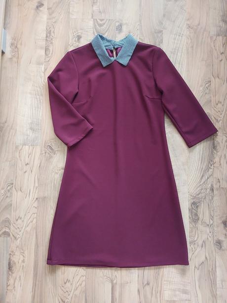 Dámske šaty s golierom, l / m / s