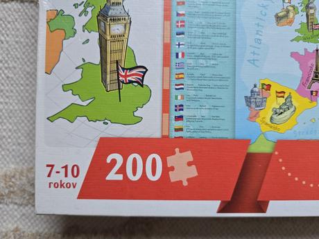 Puzzle mapa európy,