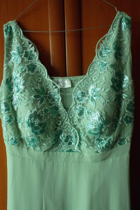 Šifónové šaty s flitrovanou výšikou, v.50/52/xxl, bonprix,xxl