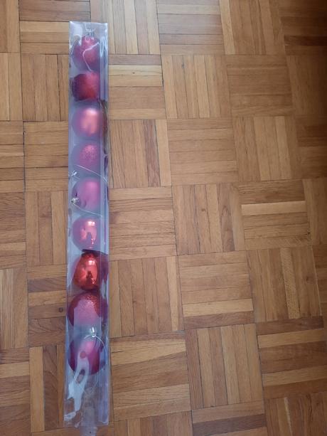 Vianočné gule-červené, 