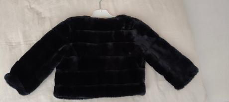 Čierne plyšové bolerko, lindex,128