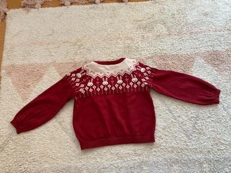 Vianočný kardigan/sveter lindex zajaciky, lindex,110