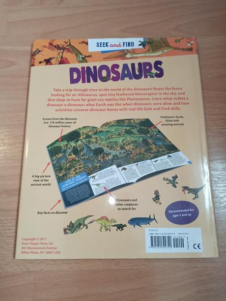 Seek and find dinosaurs hb, 