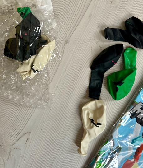 Minecraft dekorácie na narodeninovú oslavu,