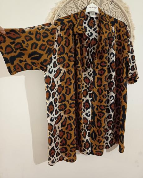 Leopardia blúzka, xxxl