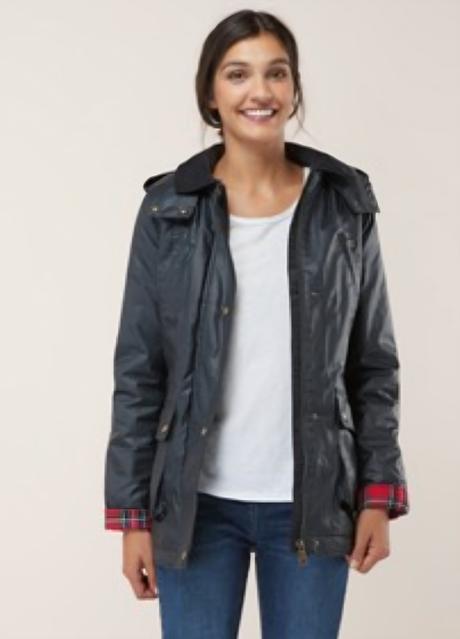 Pogumovaná modrá bunda, next,l