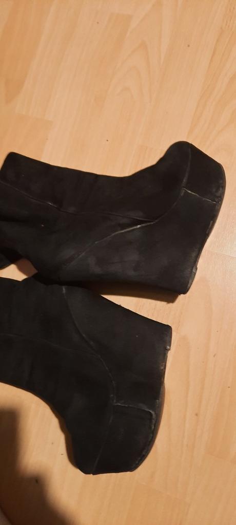 Topanky semišové na platforme, vel.38, 38