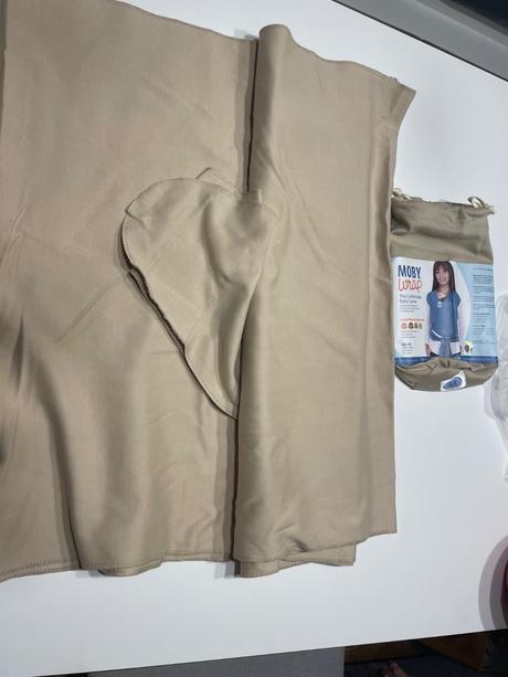 Moby wrap klokan, bezova, len oprana, one size, moby