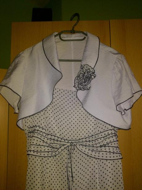 Bodkované šaty s bolerkom, 40