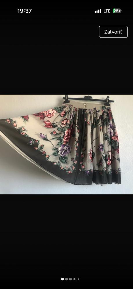 Sportmax silk hodvab hodvabna sukna prekrasna moti, s