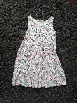 Motýlikové šaty, h&m,110
